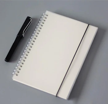 25K A5 din Plastic Transparent PP Notebook-uri , Mici Inele de jurnal Jurnal cec în alb căptușite puncte, graffiti carte