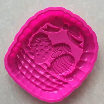 28*24*4.5 cm Coș de Ouă Forma de Paste de Silicon Tort Mucegai Forma Pentru Copt Cuptor Microware Tort Mucegai coace Bakeware E427