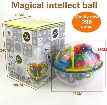 299 Pași 3D Magic Maze Ball perplexus magic intelectul mingea jucarii educative Marmură Joc de Puzzle perplexus bile Echilibru IQ jucărie