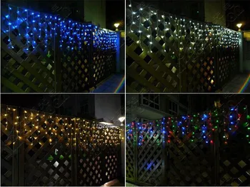 3.5 m 100 SMD Alb Vacanta Festival Perdea de Lumini Nunta Șir LED Strip bar de gheață lampa Ghirlande pentru petreceri de BASM de CRACIUN NOI