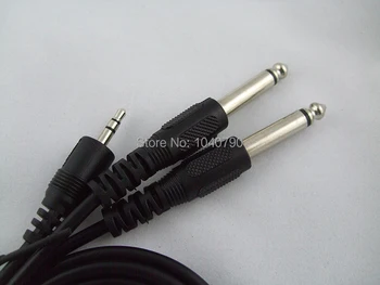 3.5 mm dual 6.3/6.5 O a doua linie audio Mixer cabluri de semnal Audio și video, cablu de 1,5 M 4.9 ft Mixer cabluri