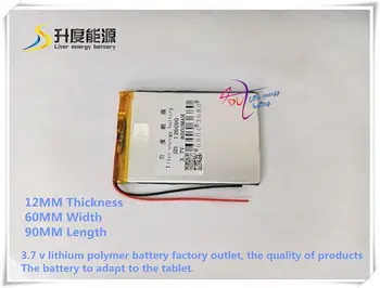 3.7 V 8000mAH SD 126090 polimer litiu-ion / Li-ion baterie pentru tableta pc,GPS,PUTERE BANCA