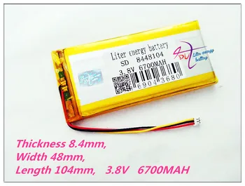 3 fir 8448104 3.8 V 6700MAH (polimer acumulator litiu-ion) baterii Reîncărcabile Li-ion baterie pentru tableta pc