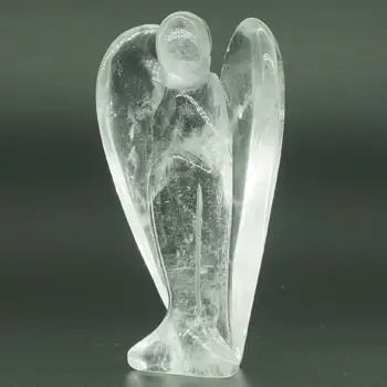3 Inch Clar Naturale Cristal De Cuarț Piatră Sculptură Statuie Norocos Meserii Piatra Figurina Chakra Vindecare Reiki Piatra