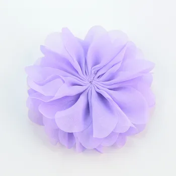 30 buc/lot , 7 cm șifon flori de lotus , sifon floarea-soarelui DIY îmbrăcăminte banda de păr accesorii Consumabile