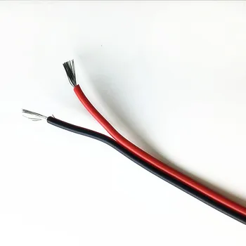 30m 98ft 20awg Cablu de Extensie Fir de Cupru Cositorit 2 Pin izolate PVC Benzi cu led-uri Sârmă Montaj 5V 12V 24V DC