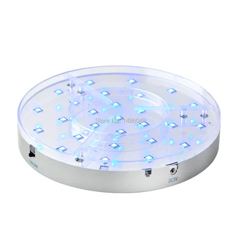 30Pcs*20cm INCH LED-uri de lumină de bază cu control de la distanță pentru vase de masă de iluminat petrecere copil de dus decor de masă, sub masă LED