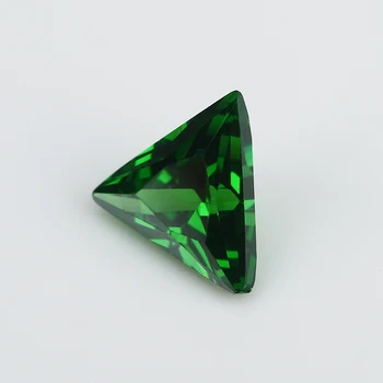 30PCS 3x3~10x10mm Triunghi Verde AAAAA Vrac piatra Cubic Zirconia Genial Tăiat CZ Piatră Pentru Bijuterii DIY