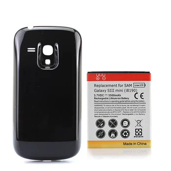 3500mAh Smartphone Extins Baterie de Rezervă Pentru Samsung Galaxy SIII S3 Mini i8190 telefon Mobil de Rezervă Bateria+ Negru Înapoi Caz Acoperire