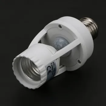 360 Grade PIR Inductie Senzor de Mișcare Infraroșu IR Umane E27 Priza LED-uri Senzor de Lumina Comutator de Bază Lampă Titular