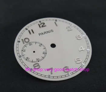38.9 mm cadran alb se potrivesc pentru 6497-1 /6497-2/st3600 mișcarea ceas cu cadran argintiu marchează 08a
