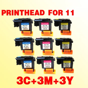 3C+3M+3Y compatibil PENTRU HP11 capului de imprimare C4810A C4811A C4812A C4813A pentru designjet 100 10 110 111 120 20 500 50 70 800