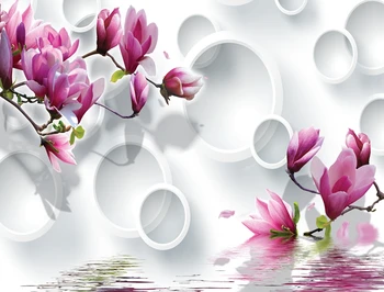 3d cortina de Top 3D Clasic Stil European Foto Personaliza dimensiunea 3d floare magnolia lenjerie de Pat cameră 3D Perdele