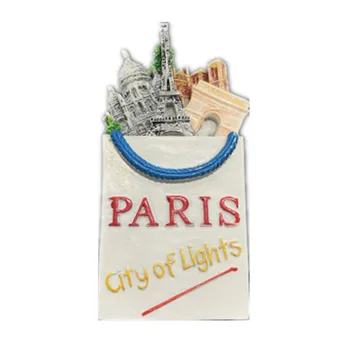 3D Paris Celebra Clădire Arcul de Triumf, Turnul Eiffel Frigider Magnet Magnet de Frigider de Călătorie de Suveniruri Accesorii pentru Decor