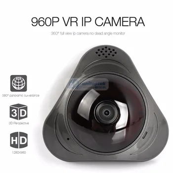 3D VR WIFI Camera Panoramică de 360 de Grade Camera IP 1.3 MP 960P FIsheye WIreless Wi-fi Smart Camera Slot pentru Card SD IR 10M YOOSEE