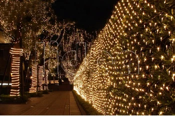 3M*2M 200 DE Gradina LED Nunta Vacanță de Anul Nou ochiurilor de Plasă Ghirlanda LED-uri de Crăciun de Decorare în aer liber Șir de Basm Lumina CN C-36