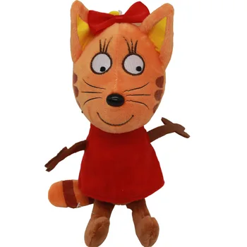 3pcs/lot rusă Desene animate Trei Pisoi Fericit Pisoi Pisică de Pluș Jucării de Pluș Moale Animale Pisica Păpușă Jucărie pentru Copii Cadouri de Craciun
