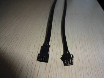 3PIN JST plug-and-socket,cu 15cm fiecare fir lung,20AWG sârmă;toate fir negru