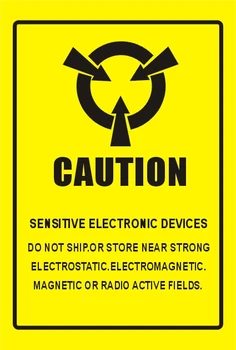 4*2.2 cm PRUDENȚĂ Antistatic Eveniment Autocolant pentru ESD Anti-Static Sensibile Dispozitiv Electronic de Protectie Anti Static Eticheta ambalajului