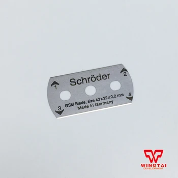 4 Buc/Set Schroder Lama pentru GSM-100 de Cerc de Hârtie de Tăiere/ Rotund Tesatura Cutter 100cm^2 GSM Proba Cutter