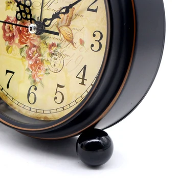 4 inch Retro American Desktop Ceas cu Alarmă Silențioasă Ceas Creative Mut Acasă în Dormitor Birou, Ceasuri