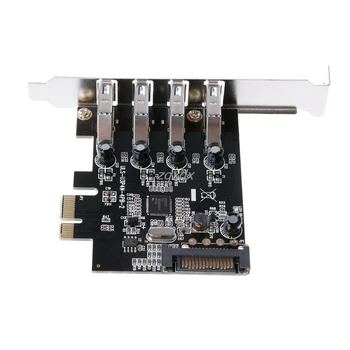 4-Por t/ 7-Port SuperSpeed USB 3.0 Pentru a 15-Pin SATA Conector de Alimentare PCIExpress Adaptor de Card Profil Scăzut Z09 Picătură navă