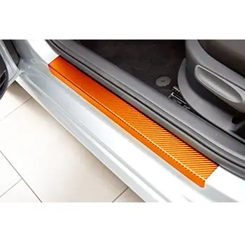 4BUC Auto-Styling Pentru Ford Fiesta 2009-2017 Portiera Scuff Pragului de Plăci Pas Placă Protector de Carbon Autocolant Auto Accesorii Auto