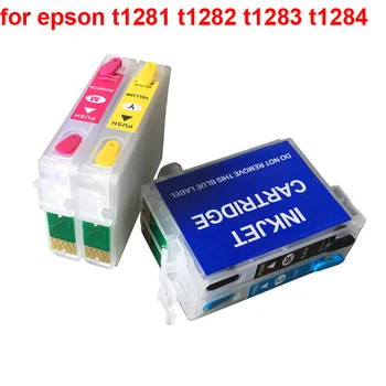4BUC GOALE de imprimanta inkjet epson t1281 t1282 t1283 t1284 Reumplere Cartuș de Cerneală PENTRU EPSON S22 SX125 SX130 SX235W SX420W SX440W SX430W printer