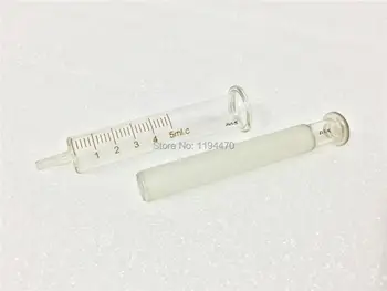 4buc/Lot 5 ml Seringă de Sticlă Injector Laborator Sticlarie Sampler