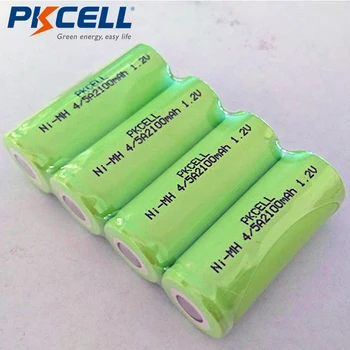 4buc PKCELL 1.2 V 4/5A 2100mAh NiMh Reîncărcabile Baterii Plate de Top Pentru Lipit