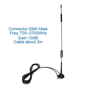 4G Antena SMA antenă 3G WCDMA antena LTE antena 12dBi 700-2700MHz pentru Huawei 4G router wifi router și modem