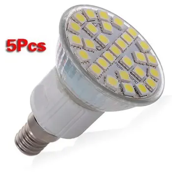5 X E14 29 LED 5050 SMD 5W Alb Pur Economisire lumina Reflectoarelor Șurub Lumina de Bec 220V alb Cald