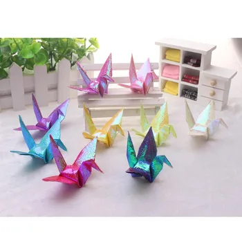 50 de Bucăți Manual DIY Macara de Hârtie de Nunta de Decorare Ziua de nastere Decoratiuni Petrecere de Logodnă Alb Origami Crane Consumabile Partid