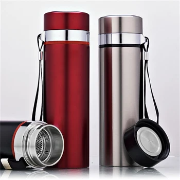500ml portabil vid cana cana cu coarda filtru din oțel Inoxidabil 304 termos pentru ceai, cafea garrafa termica crian-un termos