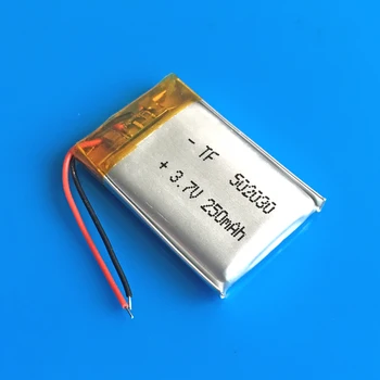 502030 3.7 V 250mAh litiu Polimer Lipo ion baterie reîncărcabilă personalizate cu ridicata CE FCC ROHS, MSDS de certificare a calității