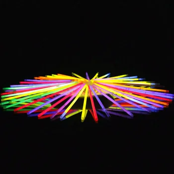 50Pcs/lot Multi Color Glow Stick Consumabile Partid Fluorescente Bratari Colier Ziua de naștere Petrecere Festiv Bastoane de Lumină de Crăciun