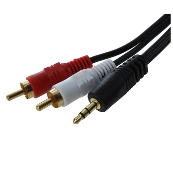 5m jack Rca AUX cablu audio jack de 3,5 mm la 2 * RCA, RCA mufă