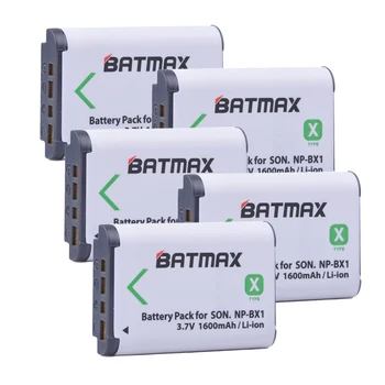 5Packs NP-BX1 Acumulator pentru aparat Foto SONY DSC-RX100 RX1 HDR-AS15 AS10 HX300 WX300 NPBX1 NP BX1 BC-CSXB aparat de Fotografiat Baterie NP-BX1