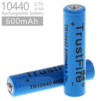 5PAIRS TrustFire 3.7 V 10440 600mAh Li-ion Baterie Reîncărcabilă pentru Lanterne LED-uri Faruri cu 1000 de Ciclu