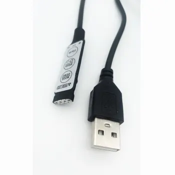 5pcs DC 5V USB LED RGB Controller Mini 3Key 4Pin Telecomanda Dimmer Pentru SMD 5050 2835 5V RGB LED Strip Lumina