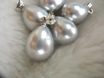 5pcs gri south sea shell pearl drop 12*15mm margele en-gros natura cadou de moda fierbinte reducere