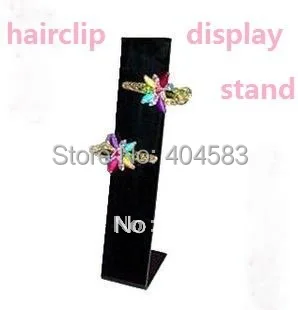 5pcs/lot Agrafa Display Stand decor de Păr/legături de Păr/ac de păr accesorii Titularul de Afișare Rack negru și clar-vedere
