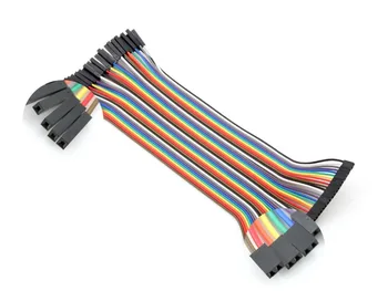 5pcs/lot Flexibil 20cm Multicolor 40 Pin Femeie la Femeie Consiliul de Dezvoltare Cablurile de legătură Dupont Cablu Panglică 2-a-2.54-teren