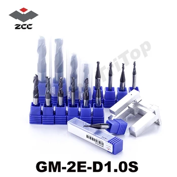 5pcs/lot ZCC.CT GM-2E-D1.0S frezat instrument 2 flaut 1mm carbură aplatizate end mills fresa cnc instrumente carburo molino de freze