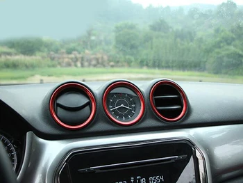 5pcs PENTRU Suzuki vitara 2016 modificat aer condiționat priza de decor inel de ACOPERIRE accesorii Auto interioare reamenajare