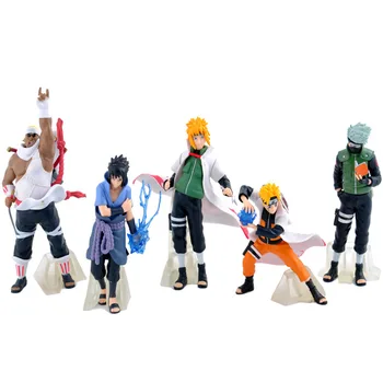 5pcs/set 32 Generație Naruto Uzumaki Uchiha Sasuke Hatake Kakashi Killer B Namikaze Minato PVC Acțiune Figura Jucarii Transport Gratuit