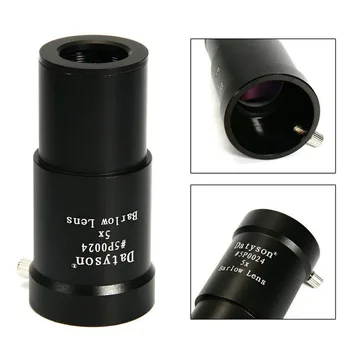 5X lentila Barlow 1.25 inch 31.7 mm Telescop Astronomic lunete de lentile ocular Complet Multi-Filmate Metal Filet M42