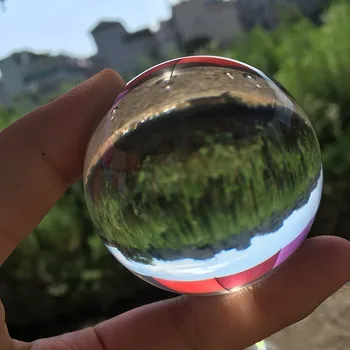 60mm glob de Cristal Clar K9 Sferă de Sticlă Decor Acasă Pentru Fotografie Alb Acrilic Minge - Manipulare Jonglerie +stand