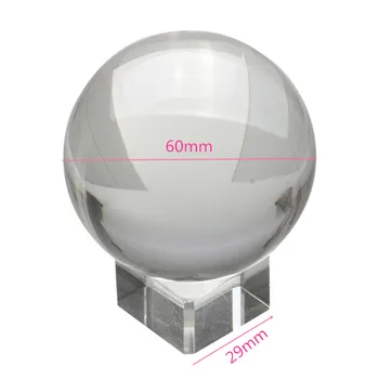 60mm Rare Clar K9 cristal ball Sfera de cristal bile de sticlă de vânzare fengshui mingea pentru decor acasă