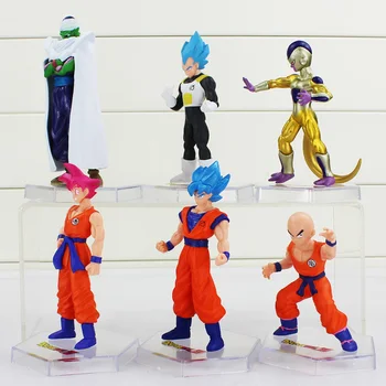 6pcs/mult Dragon Ball Z Figurine Son Goku Dragon Ball Gogeta Super Saiyan Colecție de Jucării